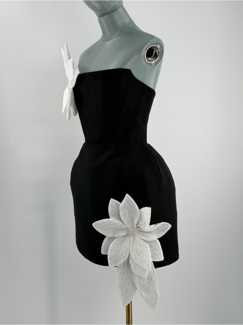 🆕 BRONX & BANCO 🧿 NWOT Jasmine Maraya Black & White Mini Dress, Sz XS US 2 - Picture 4 of 15